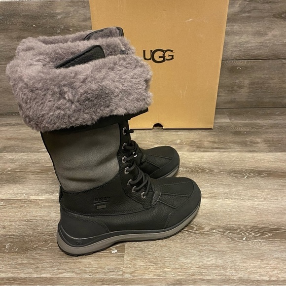 UGG | Adirondack III Tall Waterproof Snow Boots In Black NEW - Picture 7 of 12